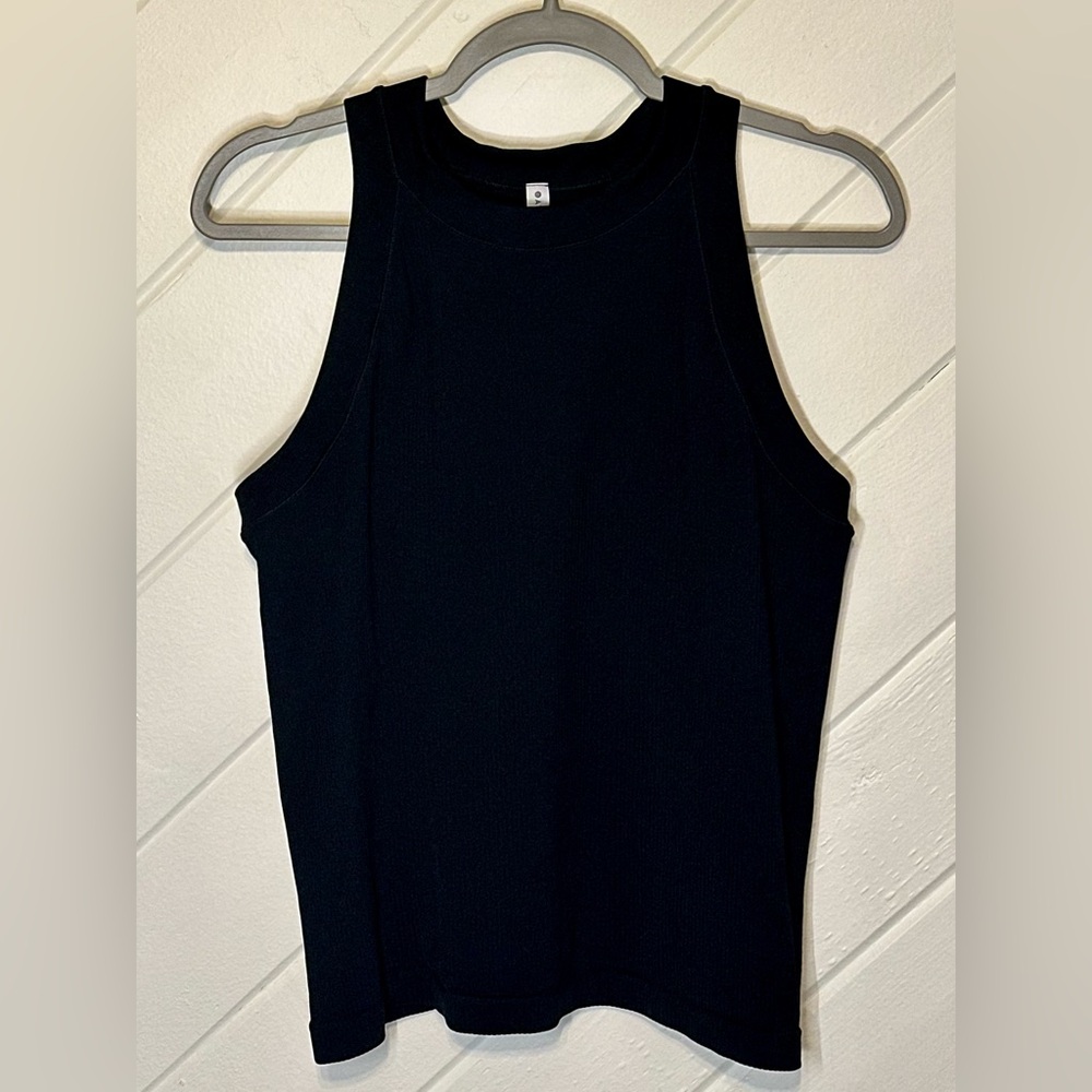Athleta Signature Rib Tank in Black, Size XL